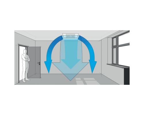 Касетна інверторна спліт-система (кондиціонер) Cooper&Hunter Nordic R32 CH-IC035RK/CH-IU035RK