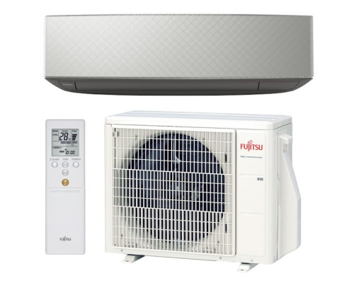 Інверторна настінна спліт-система (кондиціонер) Fujitsu Design Silver ASYG14KETE-B/AOYG14KETA