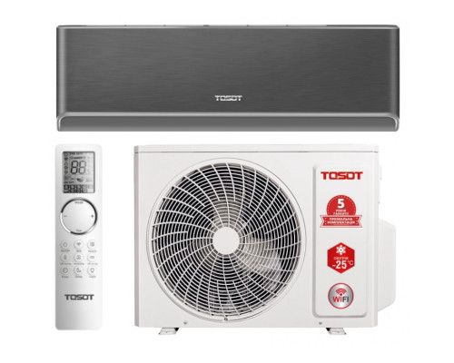 Інверторна настінна спліт-система (кондиціонер) TTOSOT Naomi Black Mysterious GD-18RB