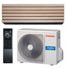 Інверторна настінна спліт-система (кондиціонер) Toshiba Daiseikai 10 Wood RAS-B13S4KVDG-E/RAS-13S4AVPG-E