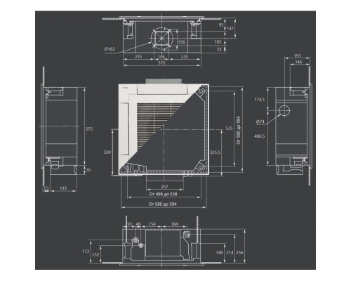 Касетна спліт-система (кондиціонер) Toshiba RAV-RM1401UTP-E / RAV-GM1401ATP-E / RBC-U31PGP(W)-E