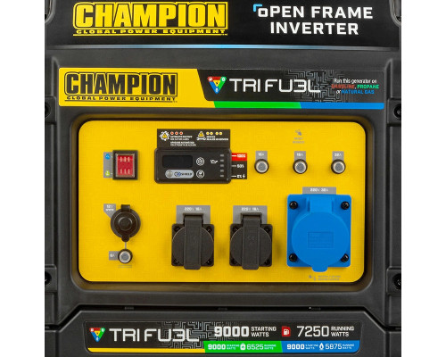 Генератор інверторний Champion C9000iE Tri Fuel