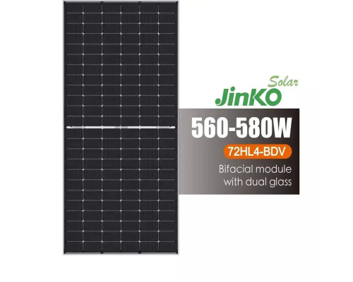 Сонячний фотоелектричний модуль JinkoSolar JKM-580N-72HL4-BDV
