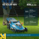 Газонокосарка акумуляторна Konner&Sohnen KS 43LM-40V SET