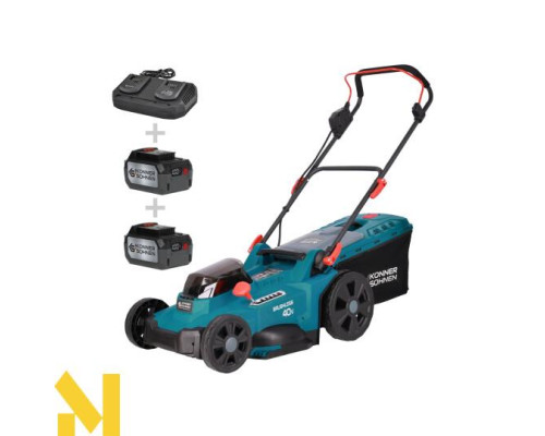 Газонокосарка акумуляторна Konner&Sohnen KS 43LM-40V SET