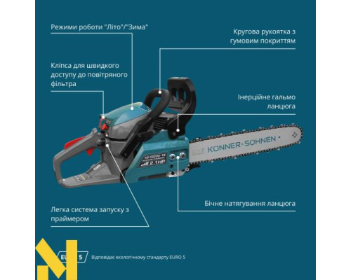 Бензопила Konner&Sohnen KS CS20G-16