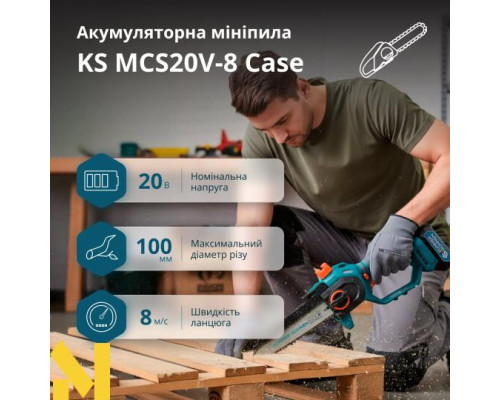 Міні-пила акумуляторна Konner&Sohnen KS MCS20V-8 Case