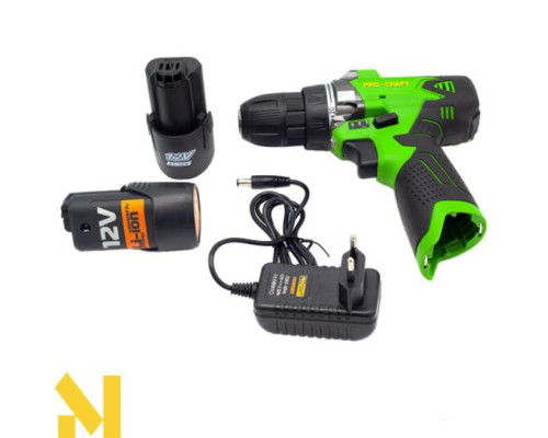 Шуруповерт акумуляторний Procraft Industrial PA12Li