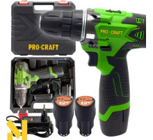 Шуруповерт акумуляторний Procraft Industrial PA12Li