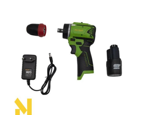 Шуруповерт акумуляторний Procraft PA12BL DFR