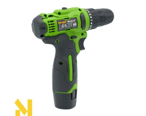 Шуруповерт акумуляторний Procraft PA12Li COMPACT (комплект з 2 АКБ та ЗП)