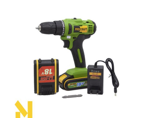 Шуруповерт акумуляторний Procraft PA18C COMPACT