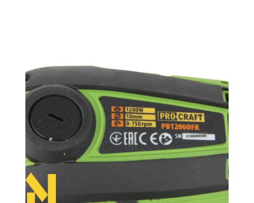 Шуруповерт мережевий Procraft PB1200DFR