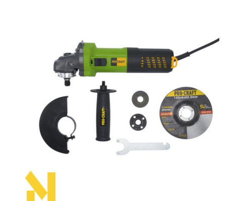 Болгарка (кутова шліфмашина) безщіткова Procraft PW1550