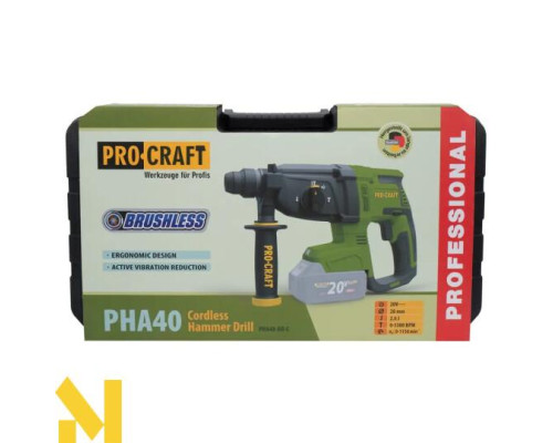 Перфоратор акумуляторний Procraft PHA40 (без АКБ та ЗП)