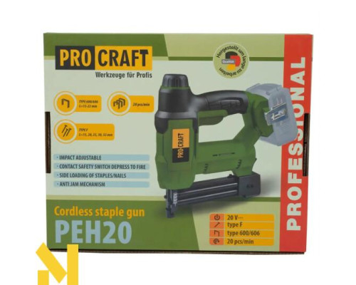 Степлер акумуляторний Procraft PEH20 (без АКБ та ЗП)