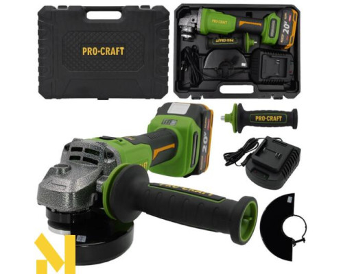 Болгарка (кутова шліфмашина) акумуляторна Procraft PWA220