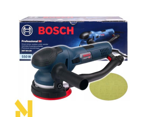 Шліфмашина ексцентрикова Bosch GET 55-125 Professional
