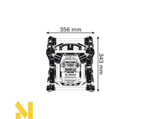 Радіоприймач гібридний Bosch GML 20 (без АКБ та ЗП)