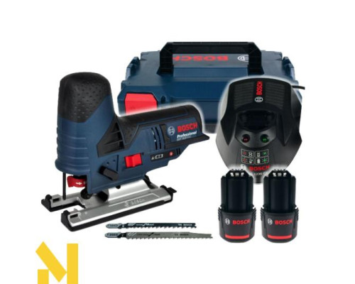 Лобзик акумуляторний Bosch GST 12V-70 + 2х2.0 А.ч + ЗП + L-BOXX