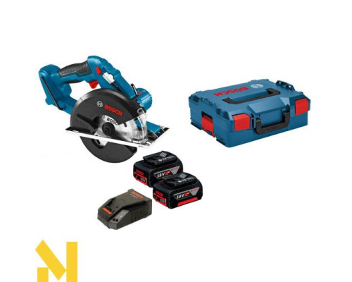 Пила дискова акумуляторна Bosch GKM 18 V-LI L-Boxx/5 А.г/ЗП