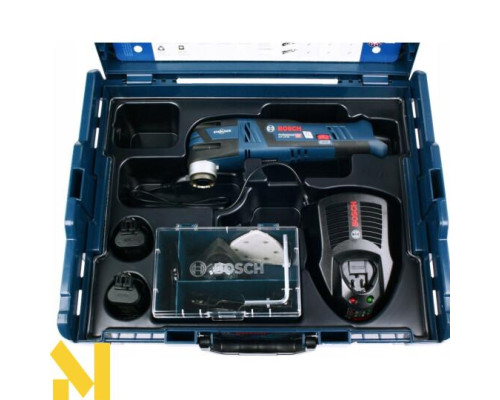 Багатофункціональний інструмент (реноватор) акумуляторний Bosch GOP 12V-28 + 2x2,0 А.г + ЗП + L-BOXX