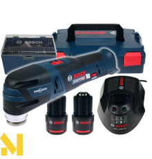 Багатофункціональний інструмент (реноватор) акумуляторний Bosch GOP 12V-28 + 2x2,0 А.г + ЗП + L-BOXX