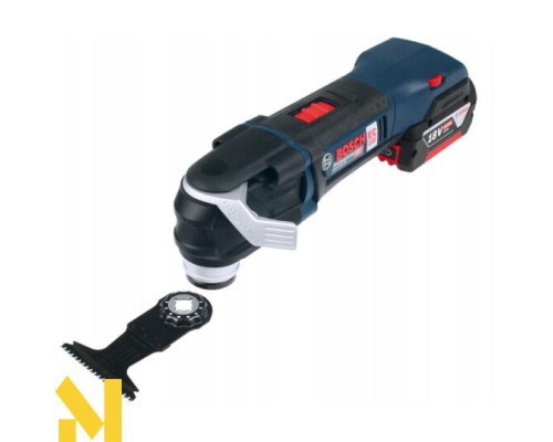 Багатофункціональний інструмент (реноватор) акумуляторний Bosch GOP 18V-28 + 2x5,0 А.г + ЗП L-BOXX