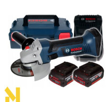 Болгарка (кутова шліфмашина) акумуляторна Bosch GWS 18-125 V-LI L-BOXX