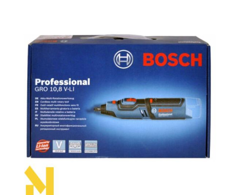 Гравер акумуляторний Bosch GRO 10,8/12 V-LI Professional (без АКБ та ЗП)