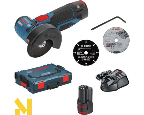 Болгарка (кутова шліфмашина) акумуляторна Bosch GWS 10.8-76 V-EC L-BOXX