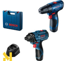 Набір інструментів акумуляторних Bosch: гвинтоверт GDR 120-LI + шурупокрут GSR 120-LI