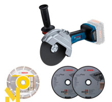 Болгарка (кутова шліфумашина) акумуляторна Bosch GWS 18V-180 P Professional (06019H6L01) (без АКБ та ЗП)