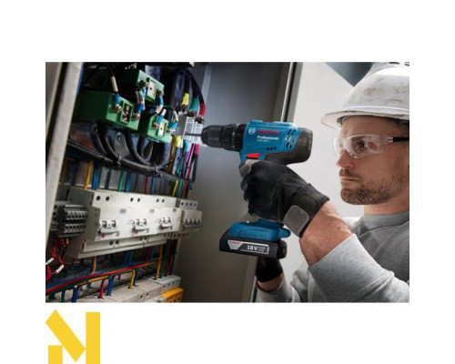 Дриль-шурупокрут ударний акумуляторний Bosch GSB 183-LI Professional (2 АКБ GBA 18V 2.0Ah, ЗП GAL 18V-20)
