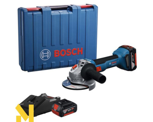 Болгарка (кутова шліфмашина) акумуляторна Bosch Professional GWS 18V-8 (2 АКБ та ЗП)
