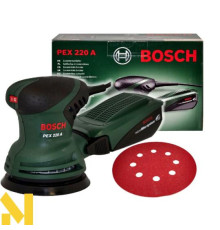Шліфмашина ексцентрикова Bosch PEX 220 A