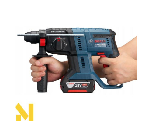 Перфоратор акумуляторний Bosch Professional GBH 180-Li (АКБ GBA 18V 4.0Ah + ЗП GAL 18V-40 + набір свердл SDS-Plus 5 шт)