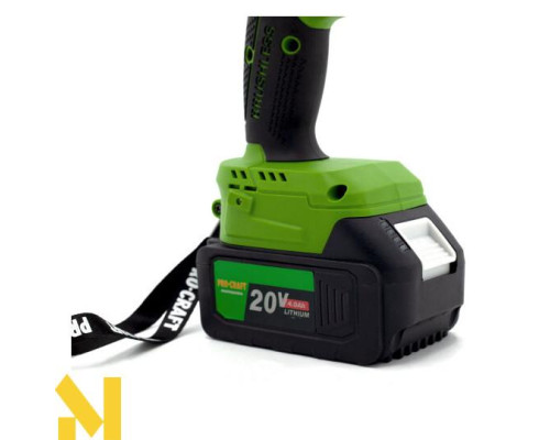 Шуруповерт акумуляторний Procraft Industrial PA18BL Extra (комплект з 2 АКБ та ЗП)