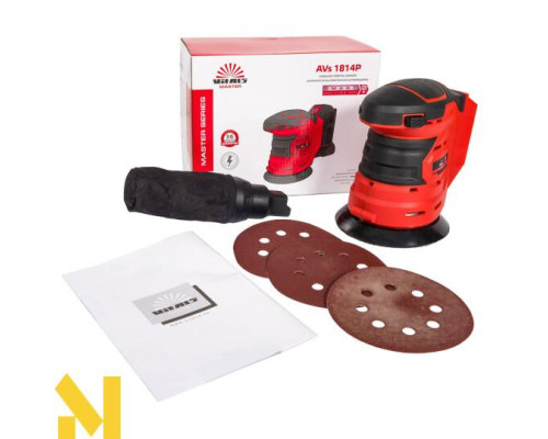 Шліфмашина орбітальна акумуляторна Vitals Master AVs 1814P SmartLine (без АКБ та ЗП)