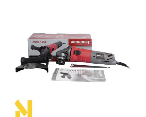 Болгарка (кутова шліфмашина) Worcraft AG08-125S