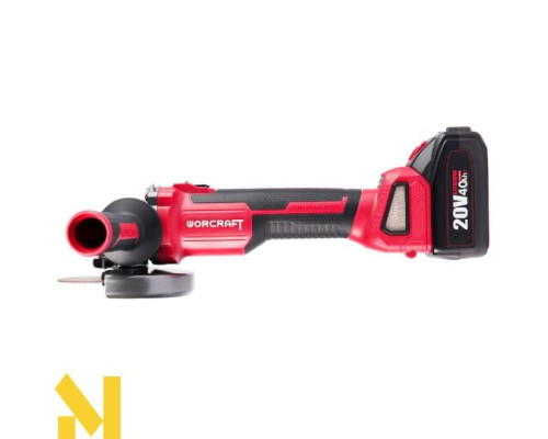 Болгарка (кутова шліфмашина) акумуляторна безщіткова Worcraft CAG-S20LIBH-125B