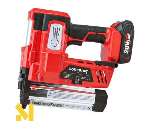 Цвяхозабивач комбінований акумуляторний Worcraft CNS‑S20LiH (без АКБ та ЗП)