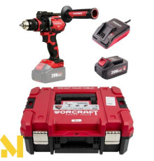 Шуруповерт акумуляторний Worcraft CHD‑S20LiBH + АКБ CLB-20V-4.0H + ЗП CHD‑S20LiBH + Кейс XCUBE004