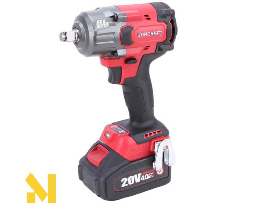 Гайковерт акумуляторний Worcraft CIW-S20LiB-850 + 2 АКБ CLB-20V-4.0H + ЗП CLC-20V-2.4HB + Кейс XCUBE006