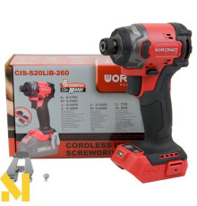 Гайковерт ударний акумуляторний WORCRAFT CIS-S20LiB-260 (без АКБ та ЗП)