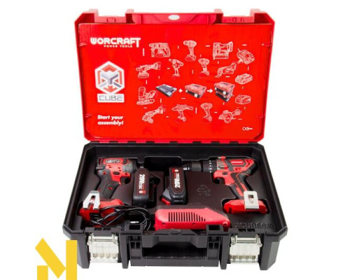 Набір інструментів акумуляторних Worcraft XCUBE030