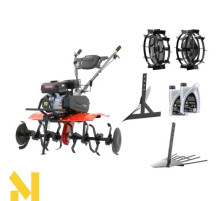 Мотокультиватор Faworyt RT212R (+ сталеві колеса, підгортальник, копальник, 2x олія)