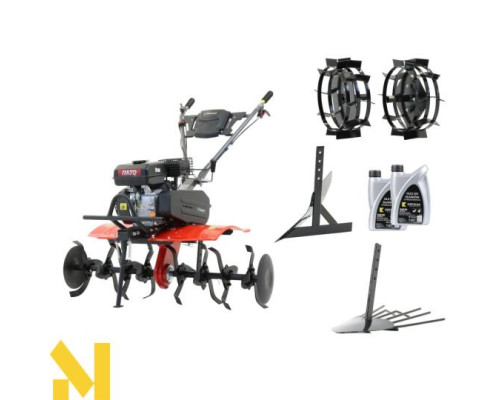 Мотокультиватор Faworyt RT212R (+ сталеві колеса, підгортальник, копальник, 2x олія)