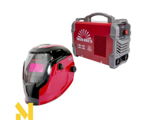 Комплект Зварювальний інвертор Vitals B 1400D + Маска Vitals Master 2500 (1+1)