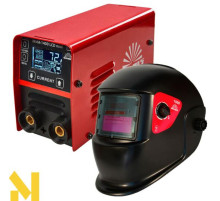 Комплект Зварювальний інвертор Vitals MMA-1400 LCD mini + Маска Vitals 1500 (1+1)